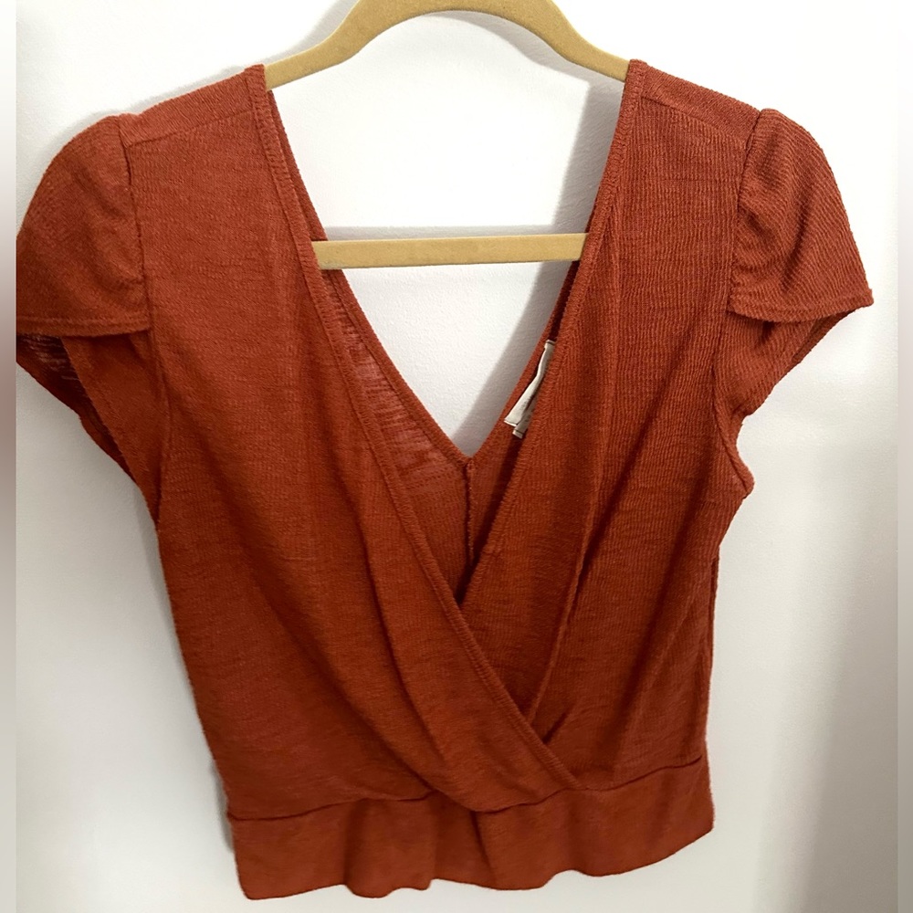 Urban Outfitters Rust Orange Knit Top